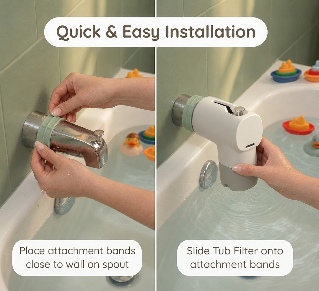 BPA-Free Silicone Bathtub Spout Cover Filter with Activated Carbon Filtration